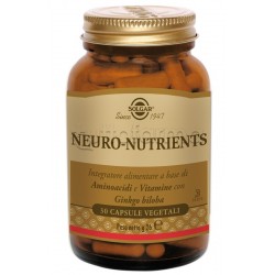 Solgar Neuro Nutrients Integratore per Memoria, Stanchezza e Sistema Nervoso 30 Capsule
