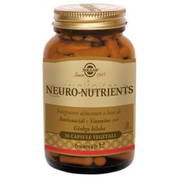 Solgar Neuro Nutrients Integratore per Memoria, Stanchezza e Sistema Nervoso 30 Capsule Solgar Neuro Nutrients Integratore per Memoria, Stanchezza e Sistema Nervoso 30 Capsule