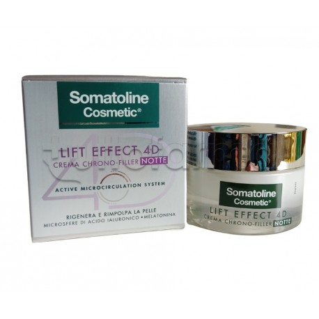 Somatoline Lift Effect 4D Crema Chrono Filler Notte Antirughe 50ml