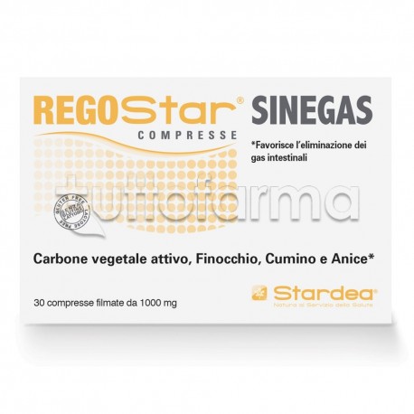 Stardea Renostar Sinegas Integratore per i Gas Intestinali 30 Compresse Stardea Renostar Sinegas Integratore per i Gas Intestinali 30 Compresse