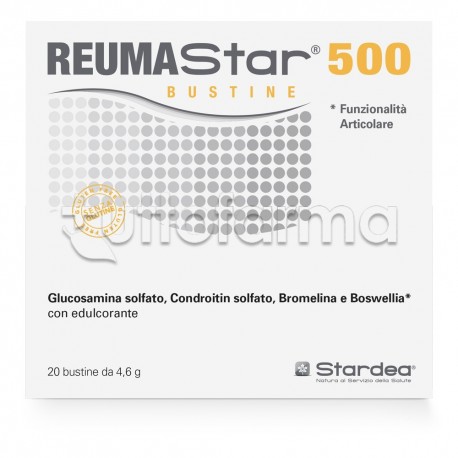 Stardea Reumastar 500 Integratore per le Articolazioni 20 Bustine Stardea Reumastar 500 Integratore per le Articolazioni 20 Bustine