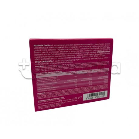 Marco Viti Massigen Gonfiore Integratore per Disturbi Intestinali 20 Stick Orosolubili Marco Viti Massigen Gonfiore Integratore per Disturbi Intestinali 20 Stick Orosolubili