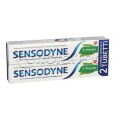 Sensodyne F- Previon Dentifricio Rinfrescante 2x75ml