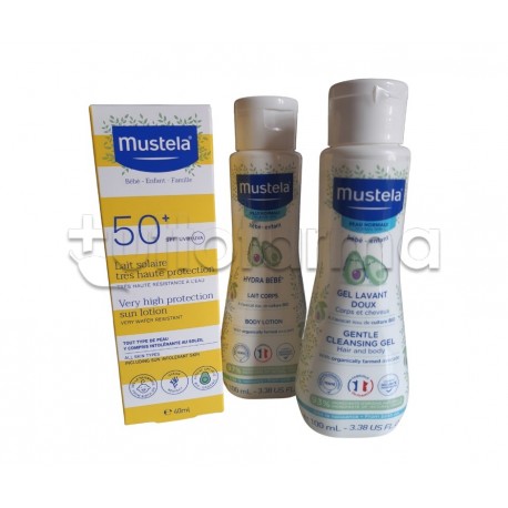 Mustela Kit Solare Per Bambini Viaggio Latte Solare e Latte Corpo Mustela Kit Solare Per Bambini Viaggio Latte Solare e Latte Corpo