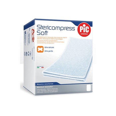 Garza in tessuto non tessuto Pic per medicazione sterile 25 garze 10x10cm Garza in tessuto non tessuto Pic per medicazione sterile 25 garze 10x10cm