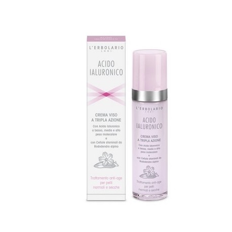 L'Erbolario Acido Ialuronico Crema Viso a Tripla Azione Flacone 50ml