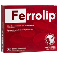 Ferrolip Integratore di Ferro 20 Bustine Ferrolip Integratore di Ferro 20 Bustine