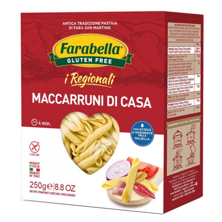 Farabella I Regionali Maccaruni di Casa Senza Glutine 250g Farabella I Regionali Maccaruni di Casa Senza Glutine 250g