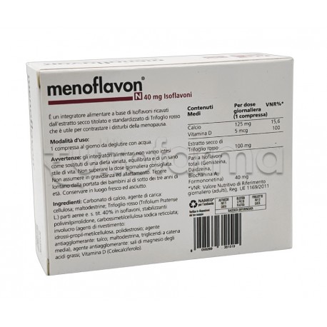 Named Menoflavon N Integratore per la Menopausa 60 Compresse