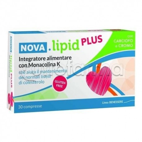 Nova Lipid Plus Integratore per Colesterolo e Trigliceridi 30 Compresse