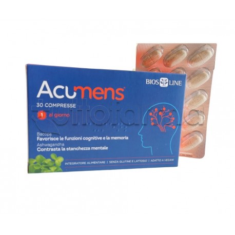 Bios Line Acumens Integratore per Memoria e Concentrazione 30 Compresse Bios Line Acumens Integratore per Memoria e Concentrazione 30 Compresse