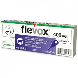Flevox Spot-On 402mg Veterinario Antiparassitario per Cani 40-60kg 1 Pipetta da 4,02mL