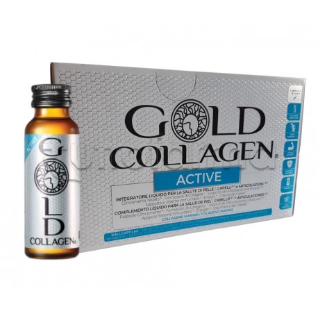 Gold Collagen Active Integratore Articolazioni e Muscoli 10 Flaconcini Gold Collagen Active Integratore Articolazioni e Muscoli 10 Flaconcini