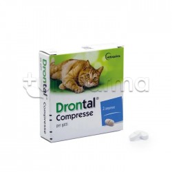 Drontal Farmaco Veterinario Infestazioni Parassitarie dei Gatti 2 Compresse