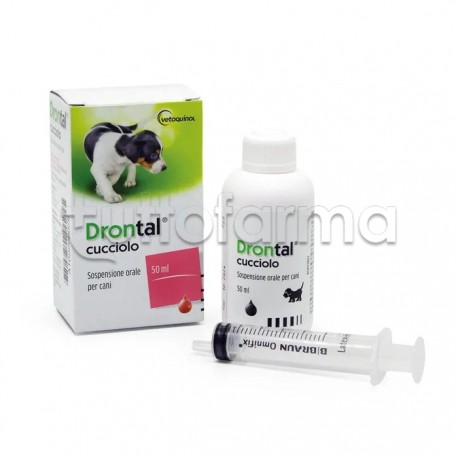 Drontal Cucciolo Farmaco Veterinario Infestazioni Parassitarie dei Cani Cuccioli 50ml