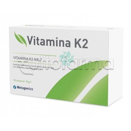 Metagenics Vitamina K2 Integratore per Benessere Ossa  56 Compresse in blister contenuto in una scatola
