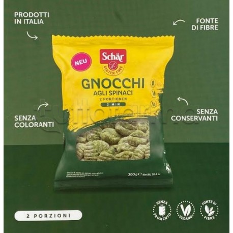 Schar Gnocchi agli Spinaci Senza Glutine 2 Porzioni 300g Schar Gnocchi agli Spinaci Senza Glutine 2 Porzioni 300g