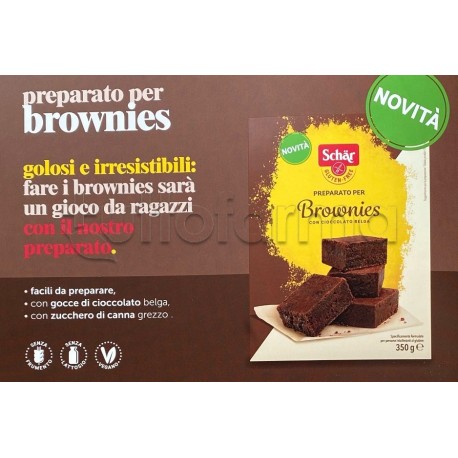 Schar Preparato per Brownies Senza Glutine 350g Schar Preparato per Brownies Senza Glutine 350g