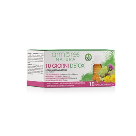 Armores Natura 10 Giorni Detox Integratore Drenante e Depurativo 100ml Armores Natura 10 Giorni Detox Integratore Drenante e Depurativo 100ml