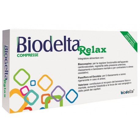 Biodelta Relax Integratore per Benessere Mentale 30 Compresse Biodelta Relax Integratore per Benessere Mentale 30 Compresse