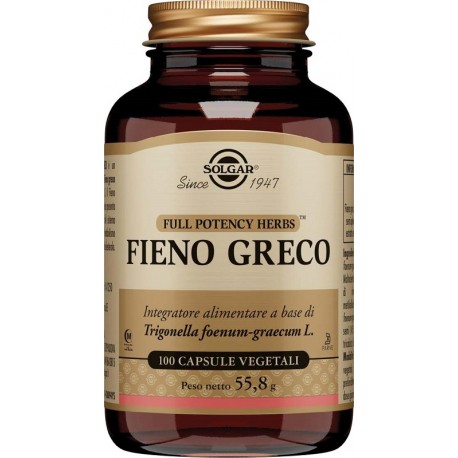 Solgar Fieno Greco Integratore per Stomaco 100 Capsule Solgar Fieno Greco Integratore per Stomaco 100 Capsule