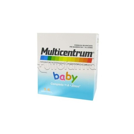Multicentrum Baby Multivitaminico Multiminerale per Bambini da 1 a 6 anni 14 Bustine
