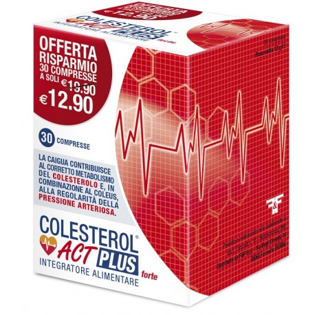 Colesterol Act Plus Forte Integratore per il Colesterolo 30 Compresse