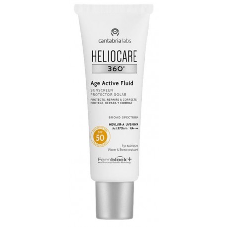 tubo Heliocare 360 Age Active Fluid Crema Solare SPF50 tubo Heliocare 360 Age Active Fluid Crema Solare SPF50