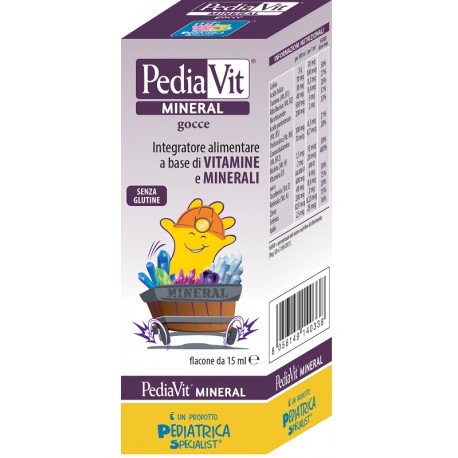 PediaVit Mineral Gocce Integratore di Vitamine e Minerali per Bambini 15ml PediaVit Mineral Gocce Integratore di Vitamine e Minerali per Bambini 15ml