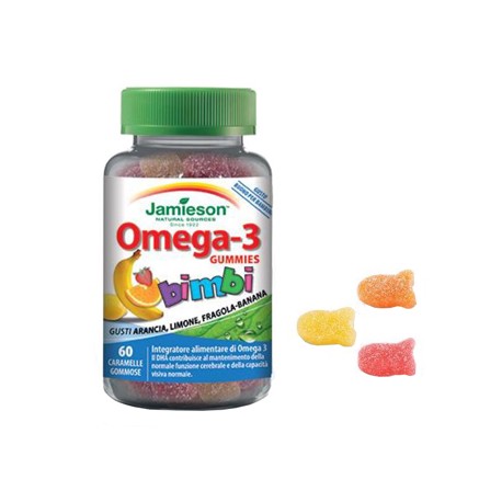 Jamieson Omega-3 Gummies Integratore per Circolazione 60 Caramelle Jamieson Omega-3 Gummies Integratore per Circolazione 60 Caramelle