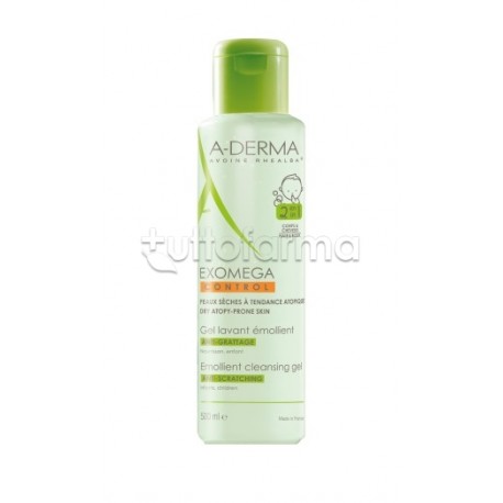 A-Derma Exomega Control Gel Detergente Emolliente 2-in-1 500ml