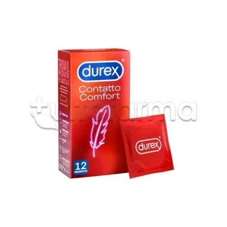 Durex Contatto Comfort 12 Profilattici Sottili Easy-On
