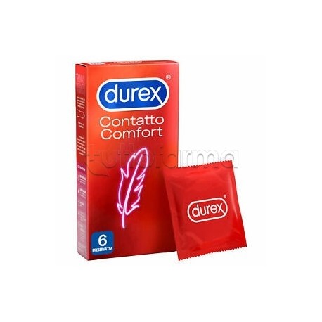 Durex Contatto Comfort 6 Profilattici Sottili Easy-On