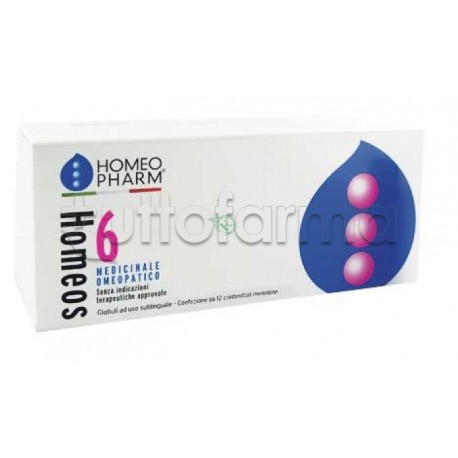 HomeoPharm Homeos 6 Globuli - 12 Tubi HomeoPharm Homeos 6 Globuli - 12 Tubi