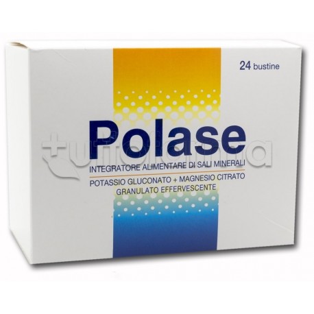 Polase Magnesio e Potassio 24 Bustine Sali Minerali Gusto Arancia Polase Magnesio e Potassio 24 Bustine Sali Minerali Gusto Arancia