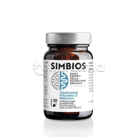 Simbios Complesso Vitamina B Premium Intregratore per Intolleranti al Glutine 30 Capsule Simbios Complesso Vitamina B Premium Intregratore per Intolleranti al Glutine 30 Capsule