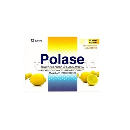 Polase Integratore di Magnesio e Potassio 12 Bustine Gusto Limone Polase Integratore di Magnesio e Potassio 12 Bustine Gusto Limone