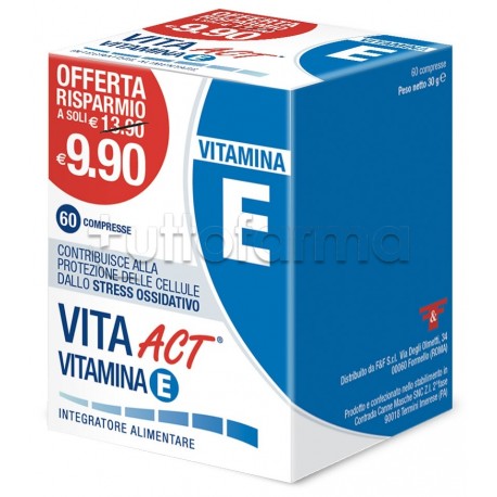 Vita Act Vitamina E Integratore Ricostituente 60 Compresse Vita Act Vitamina E Integratore Ricostituente 60 Compresse