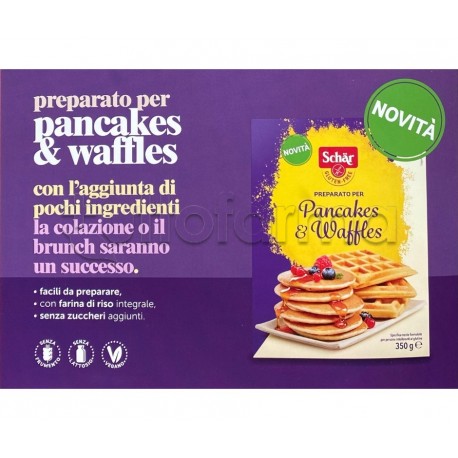 Schar Preparato per Pancakes e Waffles Senza Glutine 350g Schar Preparato per Pancakes e Waffles Senza Glutine 350g