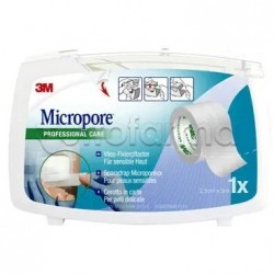 3M Micropore Surgical Tape Cerotto con Dispenser 25mmX5m