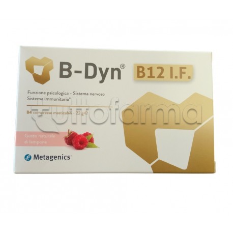 B-Dyn Integratore Vitamina B12 Gusto Lampone 84 Compresse Masticabili