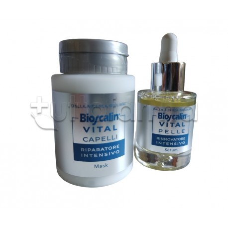 Bioscalin Vital Cofanetto Maschera Capelli e Siero Viso Collo