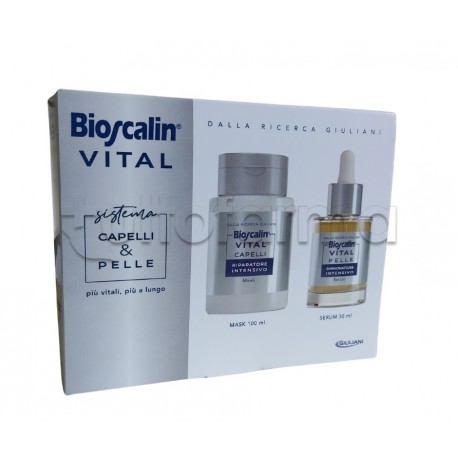 Bioscalin Vital Cofanetto Maschera Capelli e Siero Viso Collo