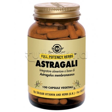 Solgar Astragali Integratore per Difese Immunitarie 100 Capsule Solgar Astragali Integratore per Difese Immunitarie 100 Capsule