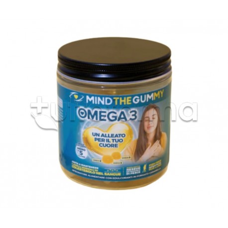 Mind The Gummy Omega3 Integratore per Colesterolo 30 Pastiglie Gommose