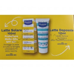 Mustela Kit Solare Latte Doposole + Latte Solare SPF50+ Bambini 125ml + 100ml