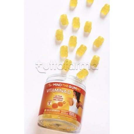 Mind The Gummy Vitamina D3 Integratore per Sistema Immunitario 30 Pastiglie Gommose Mind The Gummy Vitamina D3 Integratore per Sistema Immunitario 30 Pastiglie Gommose