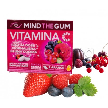 Mind The Gummy Vitamina C Frutti Rossi Integratore per Difese Immunitarie 30 Pastiglie Gommose Mind The Gummy Vitamina C Frutti Rossi Integratore per Difese Immunitarie 30 Pastiglie Gommose