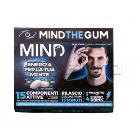 Mind The Gum Mind Integratore per Benessere Mentale e Concentrazione 18 Gomme da Masticare Mind The Gum Mind Integratore per Benessere Mentale e Concentrazione 18 Gomme da Masticare