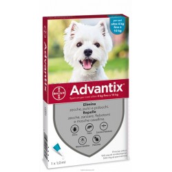 Advantix Spot-On Antiparassitario per Cani 4-10kg 1 Pipetta